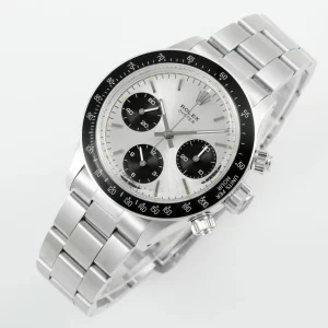 Rolex Vintage Panda Daytona Replica Swiss 7750 Automatic Movement With White&Black Dial