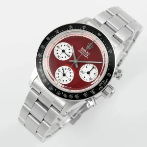 Rolex Vintage Panda Fake Daytona Swiss 7750 Automatic Movement With Red&White Dial