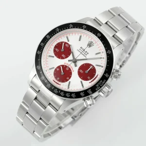 Rolex Replica Vintage Panda Daytona Swiss 7750 Automatic Movement With White&Red Dial