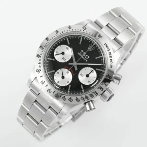 Rolex Replica Vintage Daytona Swiss 7750 Automatic Movement With Black Dial