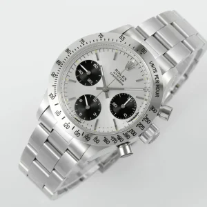 Rolex Replica Vintage Daytona Swiss 7750 Automatic Movement With White Dial