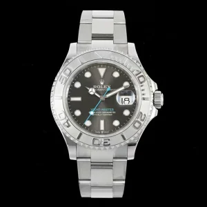 Rolex Replica Yachtmaster 40mm Rhodium Dial Stainless Steel Watches