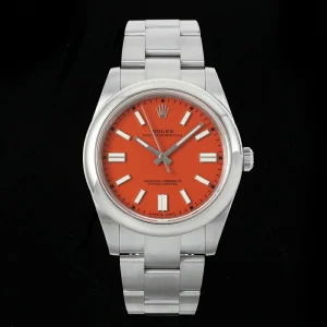 Rolex Replica Oyster Perpetual 41mm Orange Dial Automatic Watches
