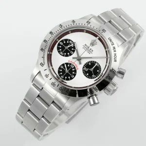 Rolex Replica Vintage Panda Daytona Swiss 7750 Automatic Movement With White Dial