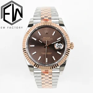 Rolex Replica Datejust 41mm Brown Automatic Stainless Steel Watches