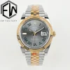Rolex Replica Datejust 41mm Gray Dial Automatic Stainless Steel Watches