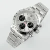 Rolex Replica Vintage Panda Daytona Swiss 7750 Automatic Movement With Silver Dial