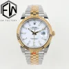 Rolex Replica Datejust 41mm White Dial Automatic Stainless Steel Watches