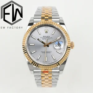 Rolex Replica Datejust 41mm Silver Dial Automatic Stainless Steel Watches
