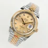 Rolex Replica Datejust 41mm Gold Dial Automatic Stainless Steel Watches