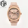 Rolex Replica Day-Date Everose Gold Dial 40mm Steel Bracelet Watches