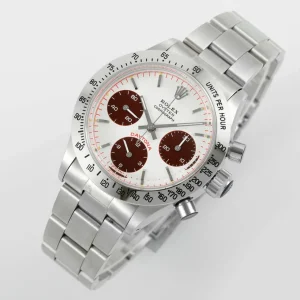 Rolex Replica Vintage Daytona Swiss 7750 Automatic Movement With White&Red Dial