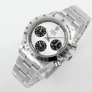 Rolex Replica Vintage Panda Daytona Swiss 7750 Automatic Movement With White&Black Dial