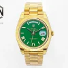 Rolex Replica Day-Date Steel Green Dial 40mm Steel Bracelet Watches
