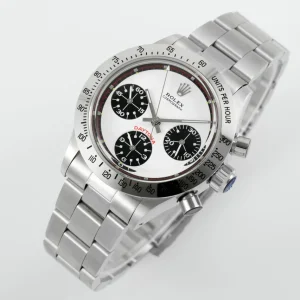 Replica Rolex Vintage Panda Daytona Swiss 7750 Automatic Movement With White&Black Dial