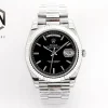 Rolex Replica Day-Date Steel Black Dial 40mm Oyster Bracelet Watches