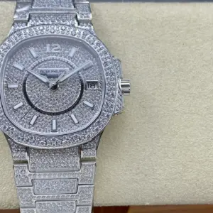Replica Patek Philippe Nautilus Full Diamonds Watch
