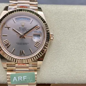 Replica Rolex Day-Date 40mm 228235 Sundust Roman Dial Everose President
