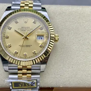 Replica 18k Gold Rolex Datejust Logbook Series 41mm with the 126333 V2 version