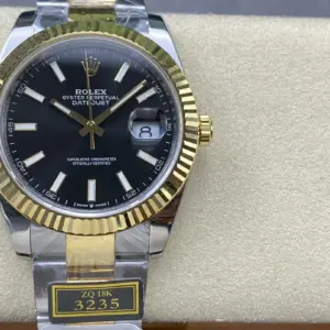 Replica Rolex Datejust Logbook Series 41mm with black dial watch