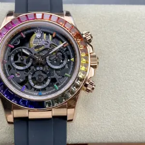 Replica Rolex Oyster Perpetual Cosmograph Daytona with a rainbow dial