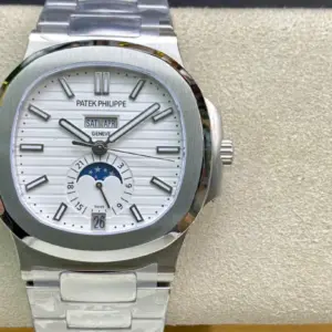 Replica Patek Philippe Nautilus Annual Calendar 5726 With White Dial