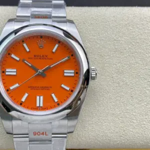 Replica Rolex Oyster Perpetual 41mm Orange dial Automatic movement