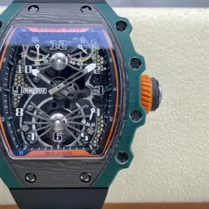 Replica Richard Mille RM 21-02 Tourbillon Black Dial Watch