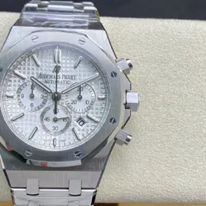 Replica Audemars Piguet Royal Oak White Dial Chronograph Watch
