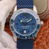 Replica Breitling SuperOcean Heritage II 44MM Black Dial With Rubber Strap
