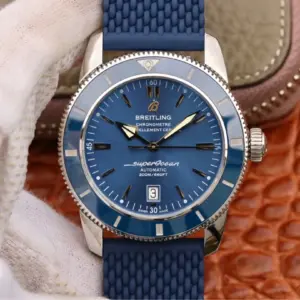 Replica Breitling SuperOcean Heritage II 44MM Black Dial With Rubber Strap