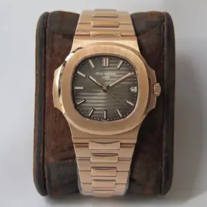 Replica Patek Philippe Nautilus 18 K Rose Gold With Grey Dial