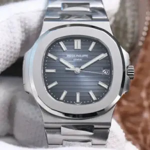 Replica Patek Philippe Nautilus -Blue Dial With Stainless Steel Band