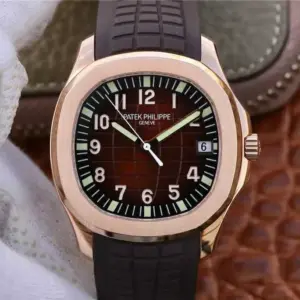 Replica Patek Philippe Aquanaut with Brown Strap