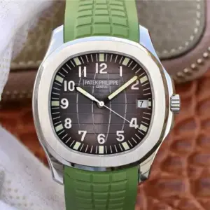 Replica Patek Philippe Aquanaut 5165A With Green Strap
