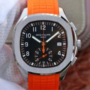 Replica Patek Philippe Aquanaut 5164A With Orange Rubber Strap