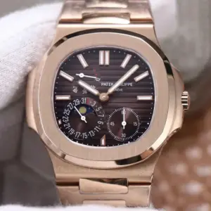 Replica Patek Philippe Nautilus 18K Rose Gold Case And Band