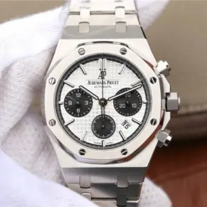 Replica Audemars Piguet Royal Oak White Dial Chronograph Watch