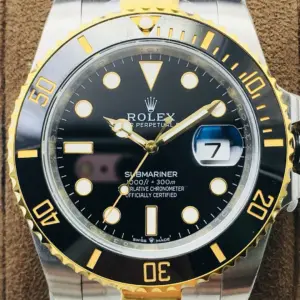 Replica Submarine 41mm1:1 Superclone Gold plated 904 L Steel    
