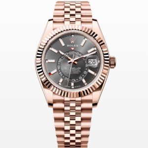 Replica 2024 Rolex Sky-Dweller Everose Gold with Slate Dial Jubilee 42MM Watch