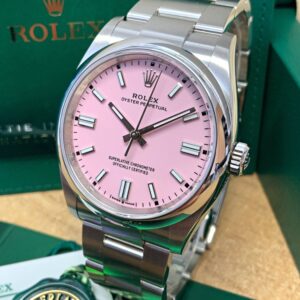 Replica Rolex Oyster Perpetual Pink Dial 36MM Watch