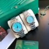 Replica Rolex Oyster Perpetual 31/41mm Tiffany Blue Dial with Stick Markers Couple Watches