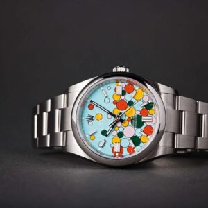 Replica Men's Rolex Oyster Perpetual 41mm with Bubble Dial