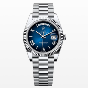 Replica Rolex Day-Date Blue Ombré Dial Platinum 40MM Watch