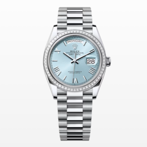 Replica Rolex Day-Date Ice-blue Dial Diamond Bezel 36MM Watch