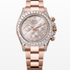 Replica Rolex Cosmograph Daytona Sundust Dial 40MM Diamond Bezel Rose Gold Watch