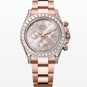 Replica Rolex Cosmograph Daytona Sundust Dial 40MM Diamond Bezel Rose Gold Watch